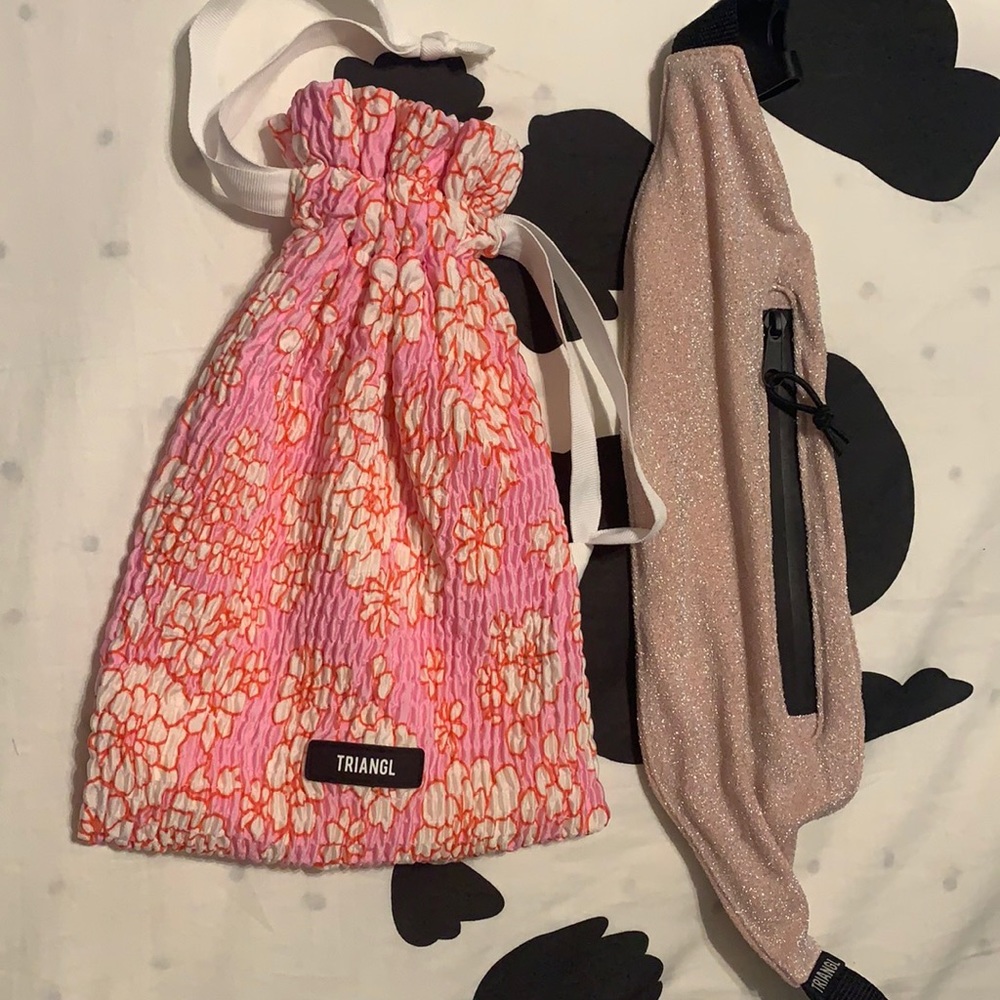 triangl bag and fanny pack